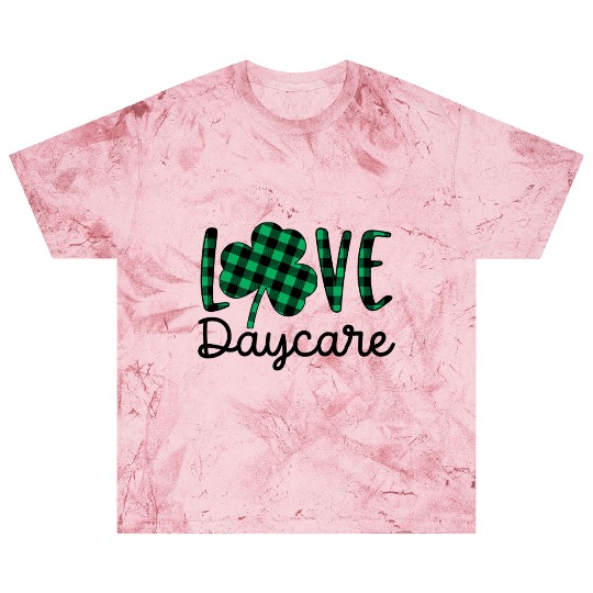 St Patricks Day Daycare Teacher Plaid Shamrock Blast T Shirts