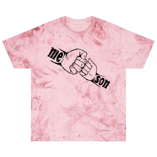 Father And Son Drawn Fist Blast T Shirts