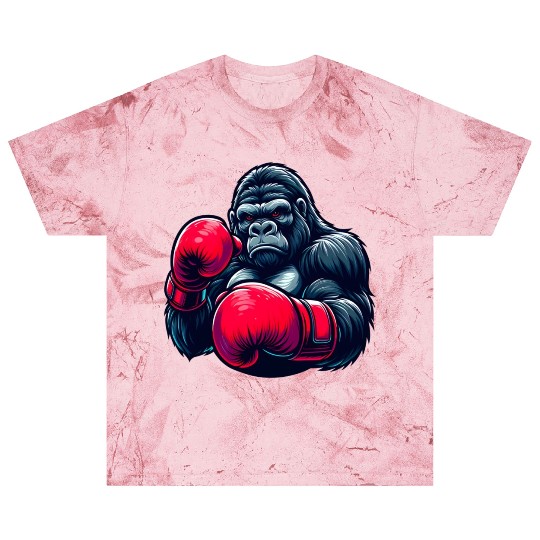 Wild Gorilla Boxing Gloves Graphic Animal Lover Blast T Shirts