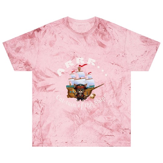 ARRR... Cat-tain of the Ship! - Pirate Cat Blast T Shirts