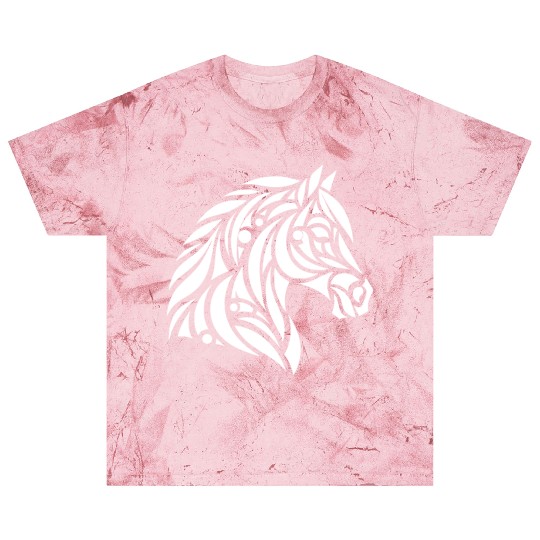 Elegant Tribal Horse Head Portrait Pony Tattoo Blast T Shirts