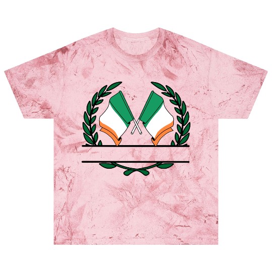 Flags Ireland laurel wreath banner Blast T Shirts