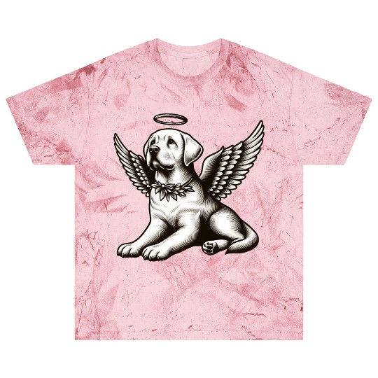 Labrador angel wings black white halo Blast T Shirts