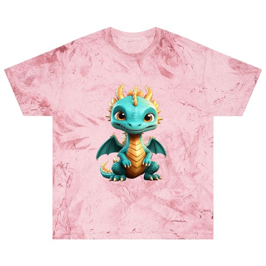 Chibi green dragon Blast T Shirts