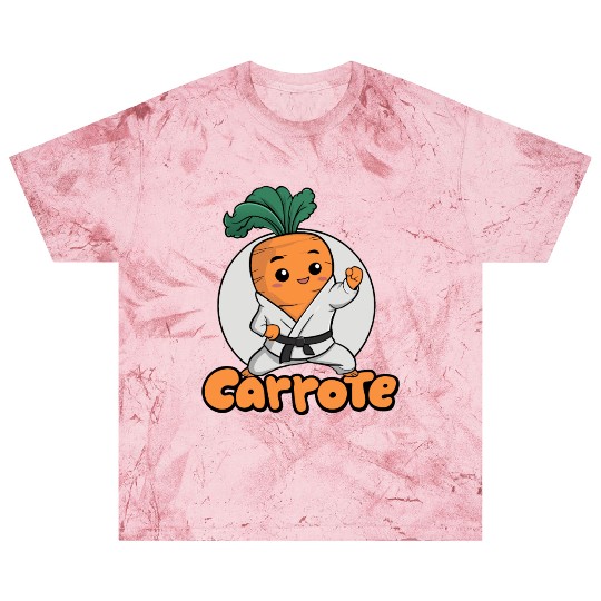 Cute Karate Carrot Design Blast T Shirts