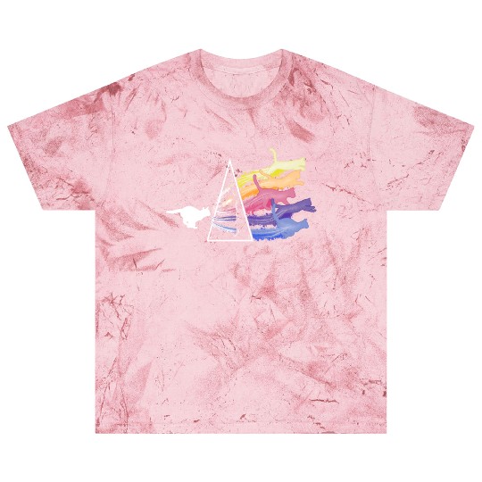 Funny Science Nerd, Geek Cat Physics Rainbow Blast T Shirts