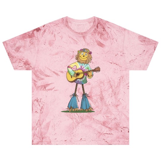 Hippie Scarecrow Playing Guitar Blast T Shirts