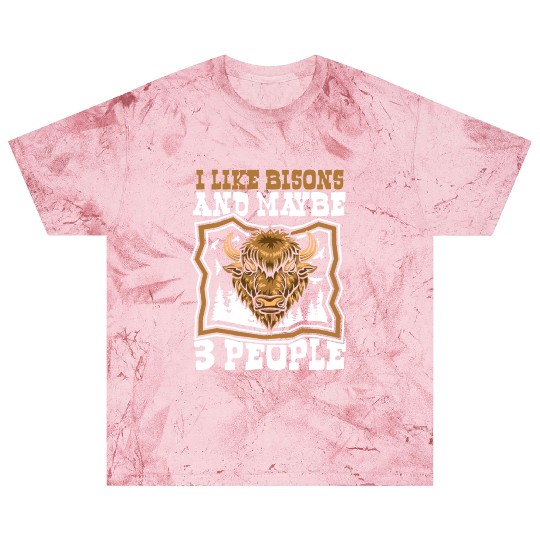 I Like Bisons And Maybe 3 People Buffalo Bovinae Blast T Shirts