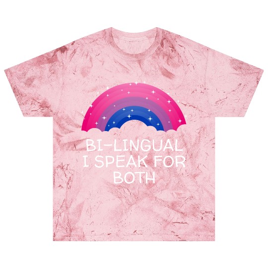 Bilingual I Speak for Both Bisexual Pride Month Bi Blast T Shirts