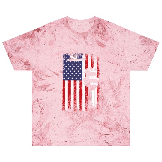 American Flag US, air traffic controller Blast T Shirts