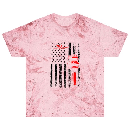 American Flag US, air traffic controller Blast T Shirts