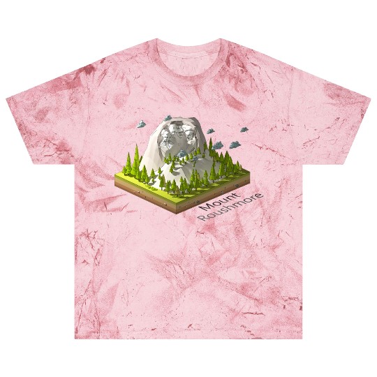 Geometric low poly Mount Rushmore Blast T Shirts