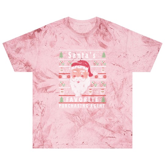 Santas XMAS Ugly Christmas Purchasing-Agent Blast T Shirts