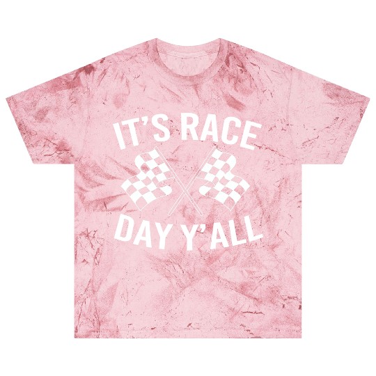 Drag Racing Racetrack Checkered Flag Race Day Blast T Shirts