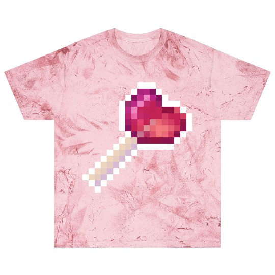 Pixel Art Sprite Cute Heart Lollipop Blast T Shirts