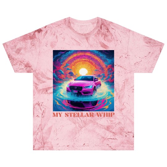 Synthwave Art Futuristic Car Blast T Shirts
