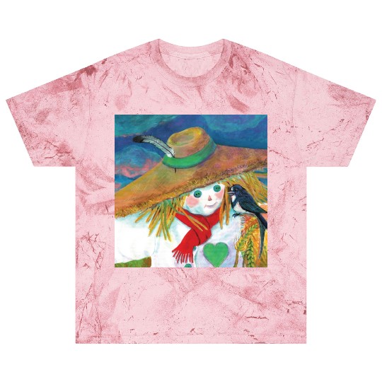 Cute Scarecrow And Barn Swallow Illustration Blast T Shirts