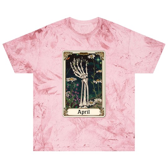 April Gothic Tarot Card - Daisy Flower & Skeleton' Blast T Shirts