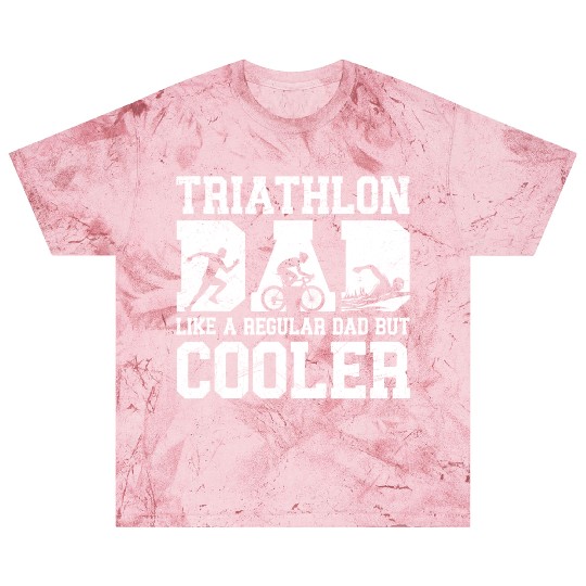 Funny Triathlon Dad Swim Bike Run Triathletes Dad Blast T Shirts