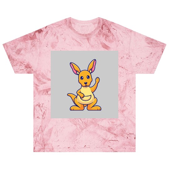 Cute Kangaroo Waving Hand: Cartoon Vector Icon Ill Blast T Shirts
