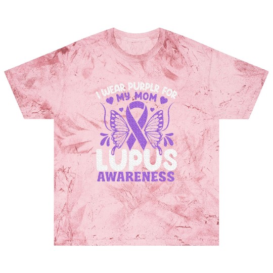 I Wear Purple For My Mom Lupus Awareness Design Blast T Shirts
