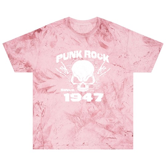 Punk Rock Since 1947 - Skull Rock Hands 77th Blast T Shirts