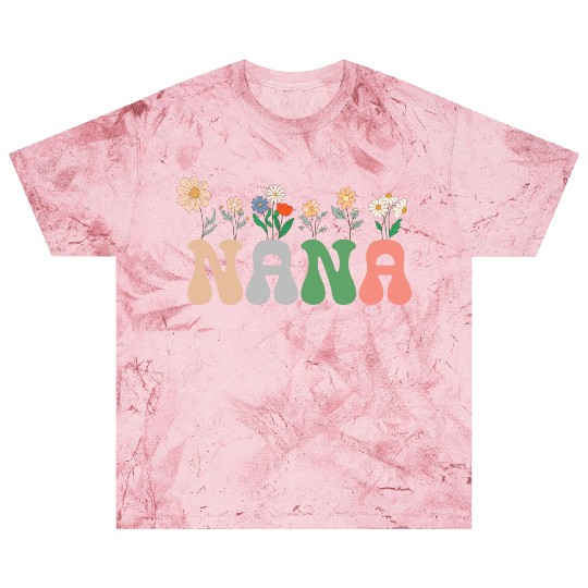 Nana Wildflower Floral Design Cherry Blossom Nana Blast T Shirts