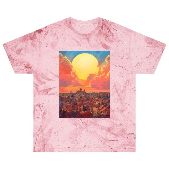 Sunset in Dublin Ireland Blast T Shirts