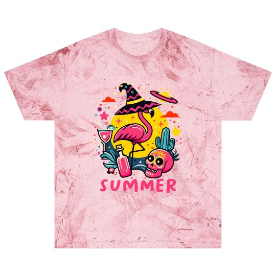 Paradise Tropical Flamingo Summer Blast T Shirts