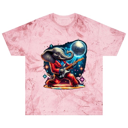 Disco Ball Guitar Elephant Blast T Shirts