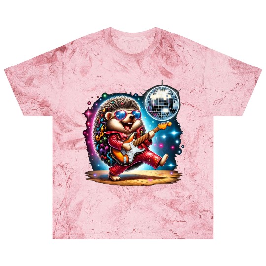 Disco Ball Guitar Hedgehog Blast T Shirts