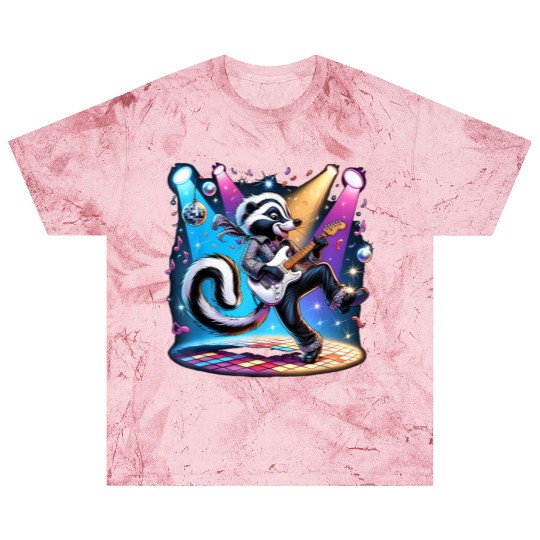 Disco Ball Guitar Skunk Blast T Shirts