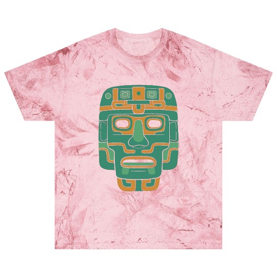 Aztec God Ancient Mythology Huitzilopochtli Mask Blast T Shirts