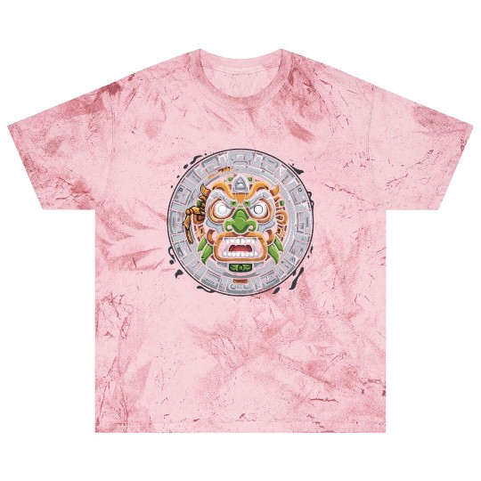 Aztec God Ancient Mythology Tonatiuh Mask Blast T Shirts