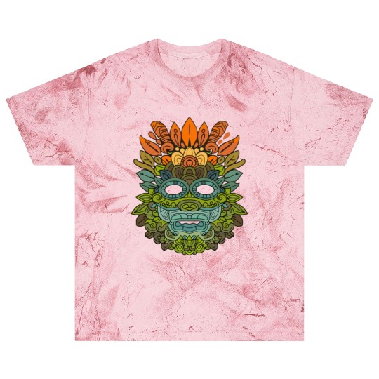 Maya God Mayan Mythology Itzamna Colorful Tribal Blast T Shirts