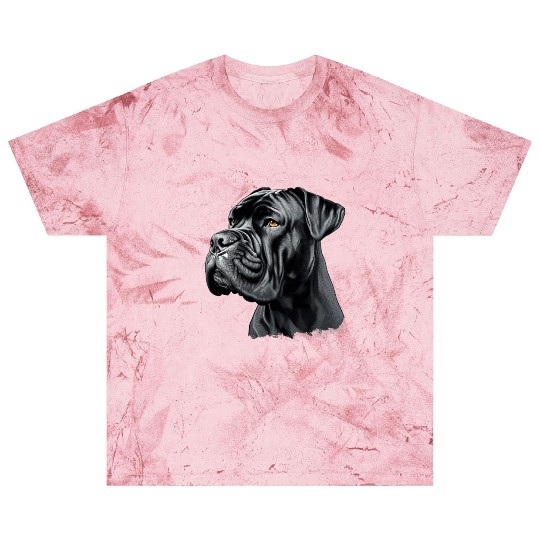 Black Cane Corso Dog Art Blast T Shirts, Realistic Dog