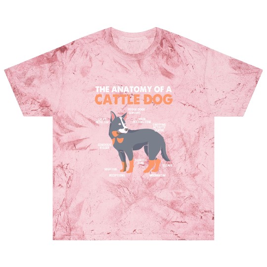 Blue Heeler Cattle Dog The Anatomy Of Cattle Dog Blast T Shirts