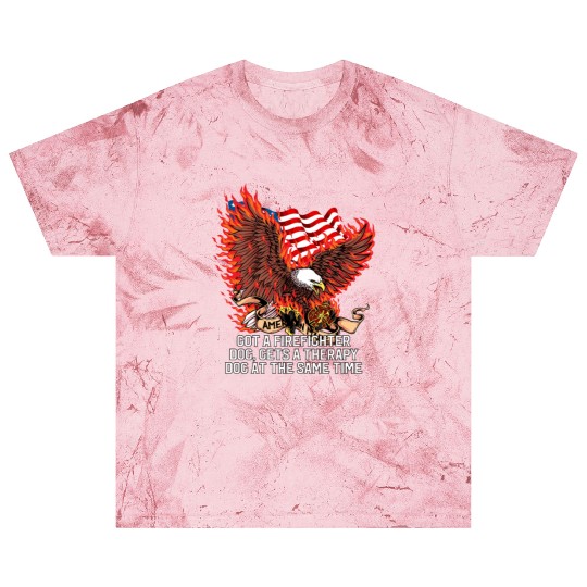 Gets a Firefighter Dog Therapy Dog Fire Department Blast T Shirts