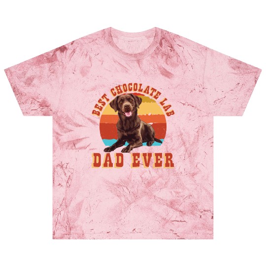 Brown Labrador BEST CHOCOLATE LAB DAD EVER Men Blast T Shirts