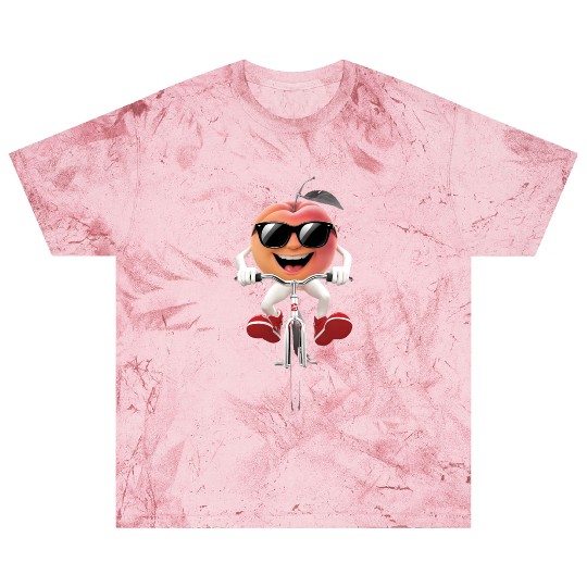 Apricot Cycling On Bike Realistic Blast T Shirts