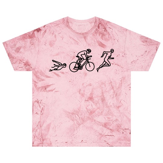 Swim Bike Run Drawing Blast T Shirts