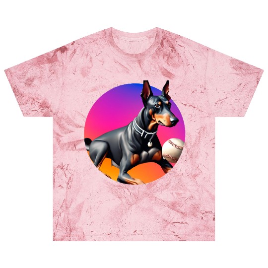 Doberman baseball player Blast T Shirts