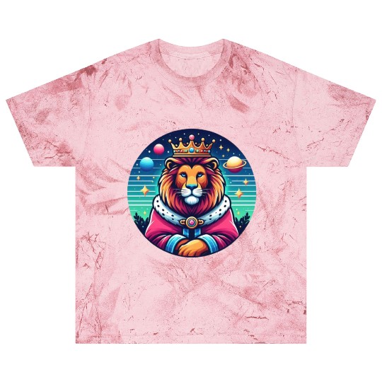 An lion wearing a crown and royal robes Blast T Shirts