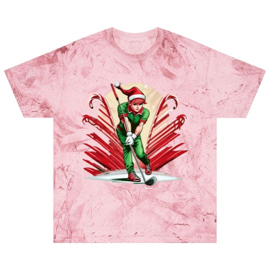 Christmas Elf Golf Blast T Shirts