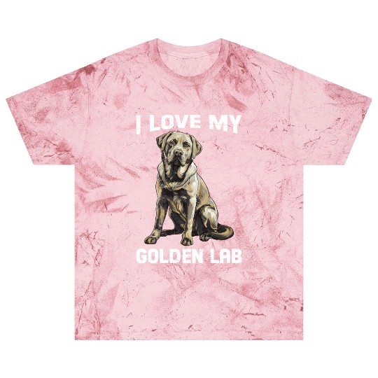 Labrador Owner I LOVE MY GOLDEN LAB Golden Blast T Shirts