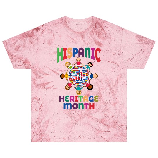 Hispanic Heritage Month Kids Countries Flags World Blast T Shirts