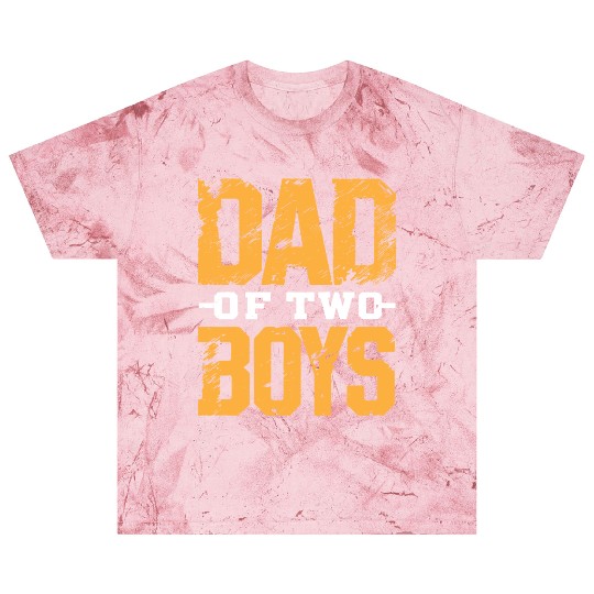 Dad of 2 Boys Daddy Funny Father's Day Blast T Shirts