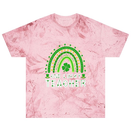 St Patricks Day One Lucky Teacher Ireland Blast T Shirts