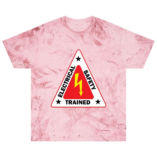 electrical Safety Trained Triangle Warning Sign Blast T Shirts