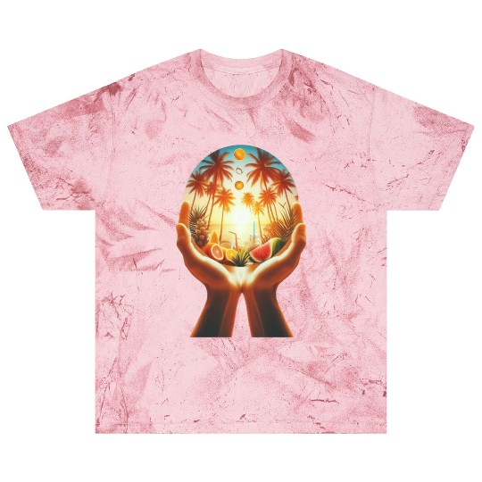 Sunset Paradise: Embrace the Season: Tropical Vibe Blast T Shirts